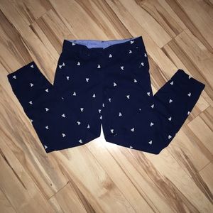 TALBOTS sailboat motif chinos/size 2
